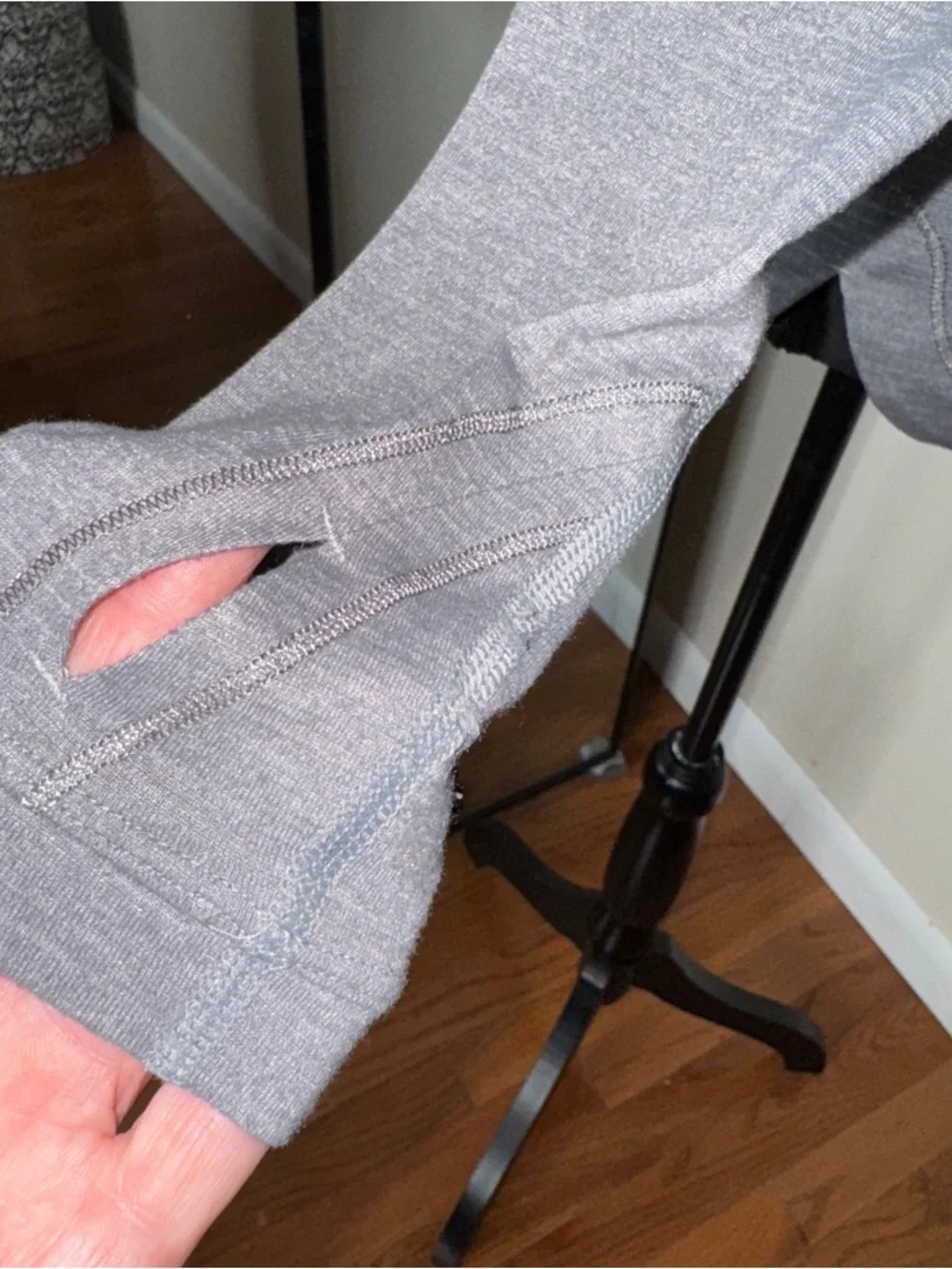 Lululemon Heathered Slate Turn It Up Long Sleeve Running Shirt Size S - Picture 7 of 10